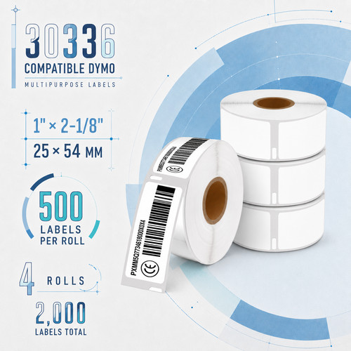 4roll dymo 30336 compatible - dymo,