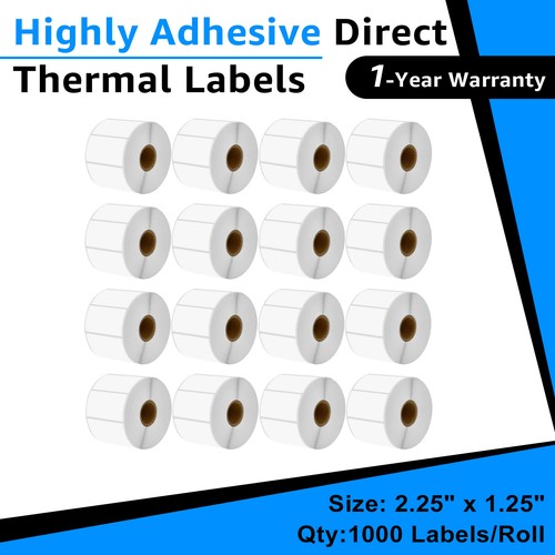 16rolls 25 thermal - 1.25",