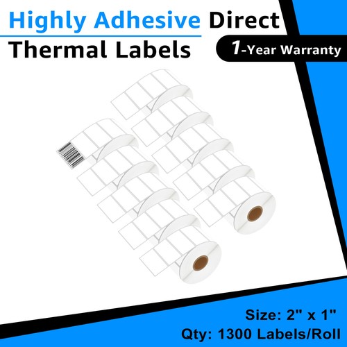 Direct thermal - 2”x1”,